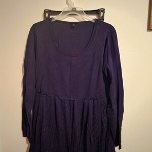 Torrid Navy Babydoll Sweater